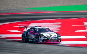 Van den Hengel and Meijer (Burgers Motorsport HWM) fly in free practice 